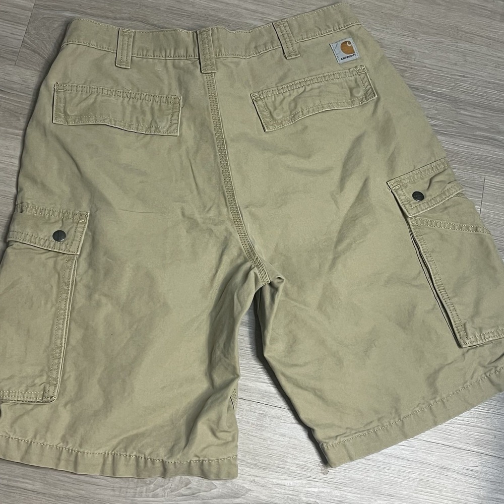 Carhartt Cargo Shorts Mens 34(Fits32) Beige Hiking Camping Outdoors Casual - Picture 2 of 7